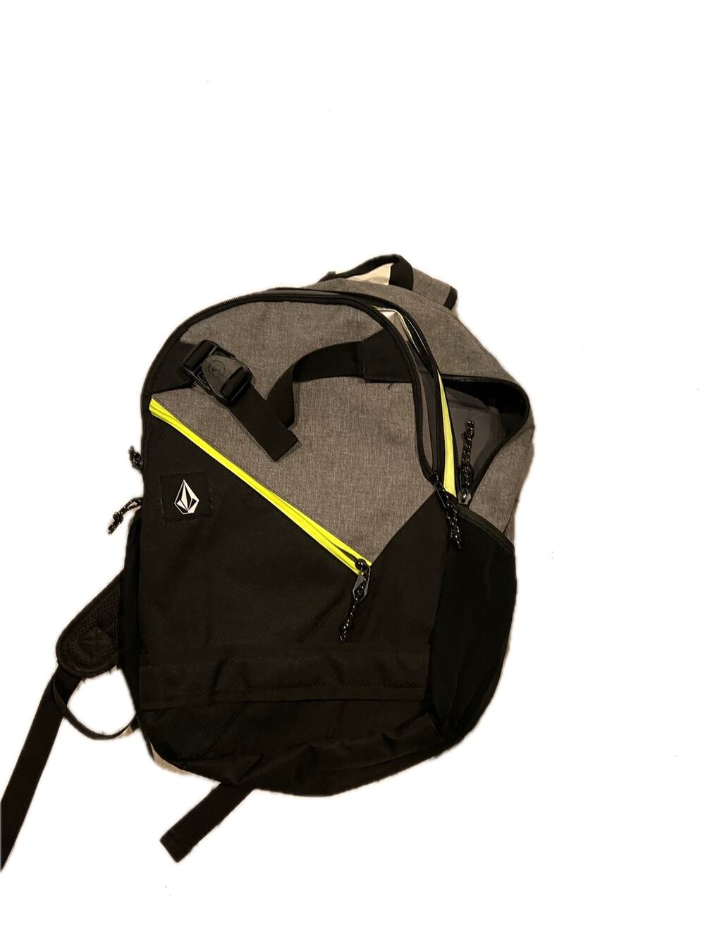 Volcom Diagonal backpack Gray Black w Yellow Trimw